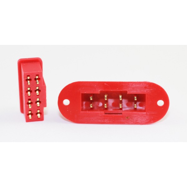 8-pin Multiplex Style Male Panel Mount and Female Set