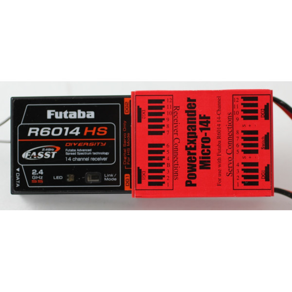 PowerExpander Micro-14F for Futaba R6014xx & R7014xx Receivers